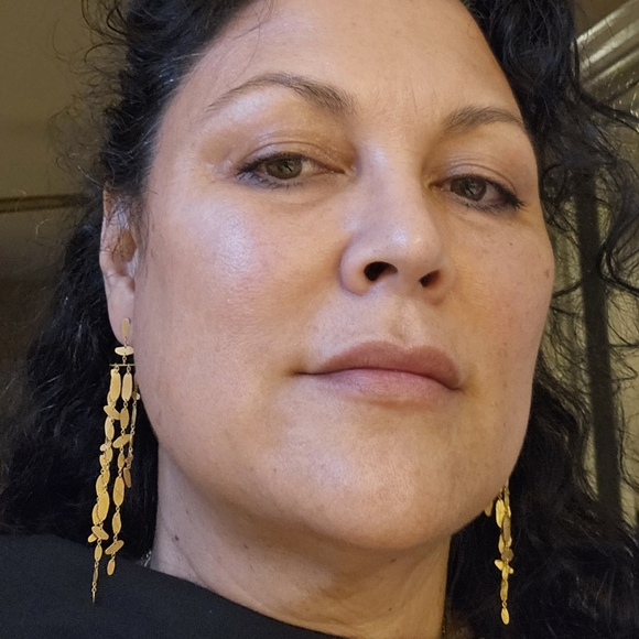 Authentic, Rare H Stern 18k Gold 4" Dangle, Chandelier, & Pierced Earrings - Picture 12 of 13